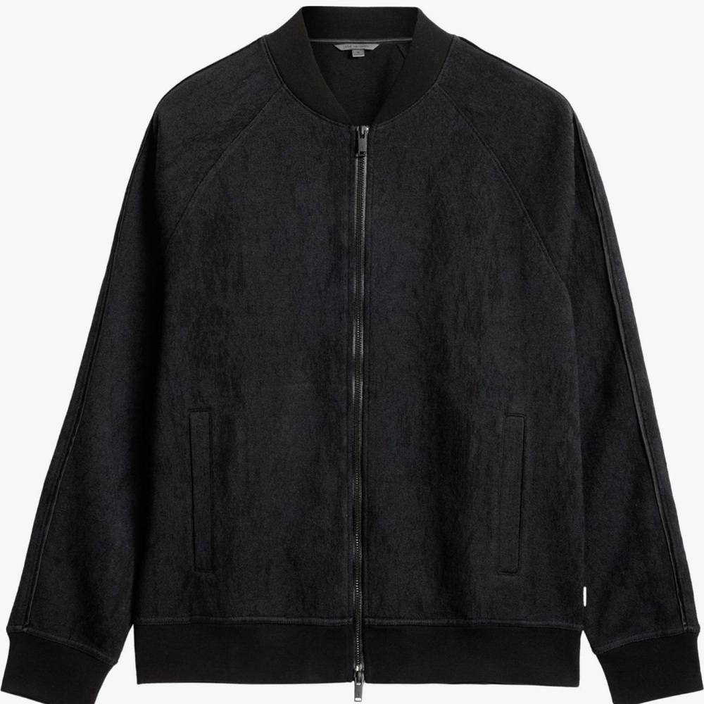 JOHN VARVATOS Riggins Python Jacquard Bomber Jacket - Picture 6 of 13